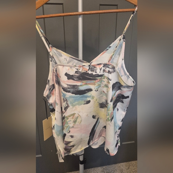 Halogen Multicolor Abstract Camisole NWT Size Large - Picture 2 of 6